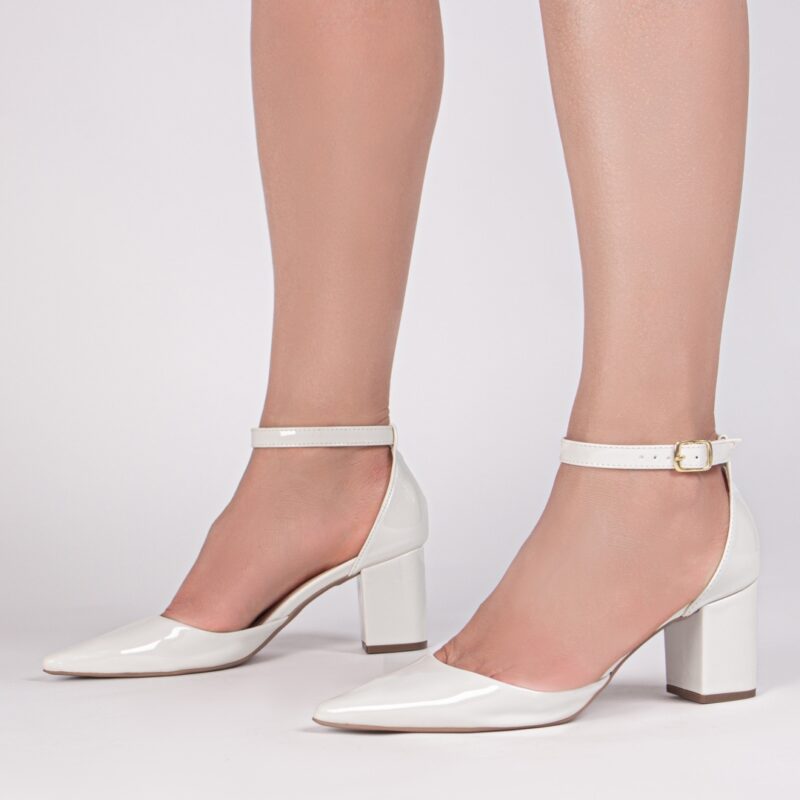 scarpin feminino off white feminino elegante comprar | VitriNerm