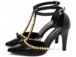 detalhe salto 9cm preto scarpin feminino | VitriNerm