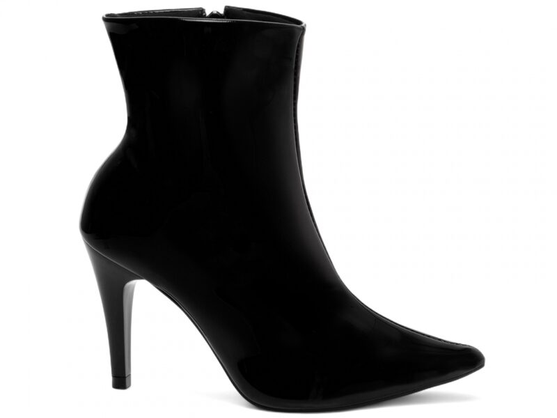 bota feminina preto vista lateral salto 9cm | VitriNerm
