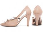 scarpin feminino rosê vista lateral salto 9cm | VitriNerm