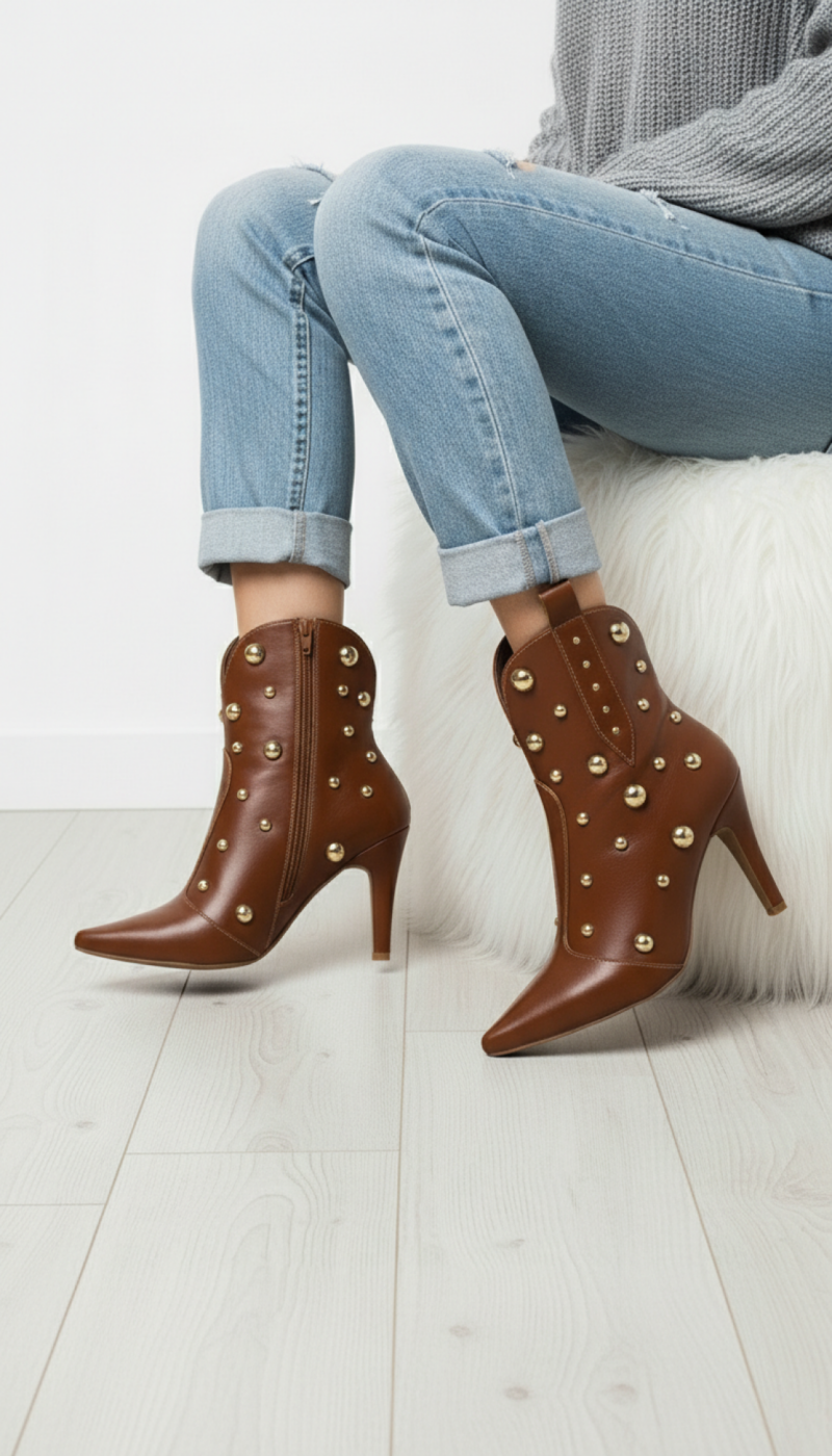 bota feminina caramelo feminino elegante comprar | VitriNerm