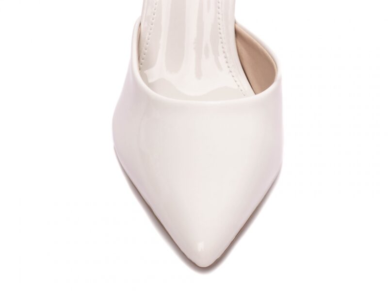 detalhe bico scarpin feminino off white feminino | VitriNerm
