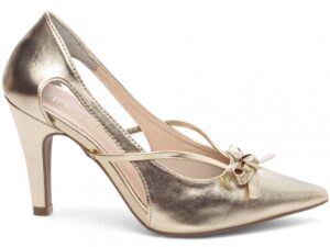 scarpin dourado salto 9cm napa | VitriNerm