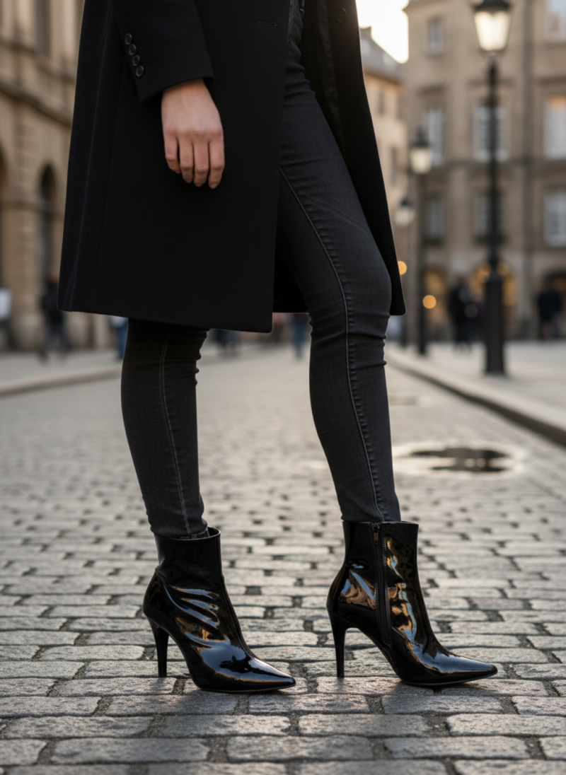 bota feminina preto feminino elegante comprar | VitriNerm