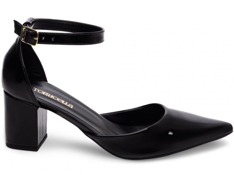 scarpin preto salto 6,5cm verniz | VitriNerm