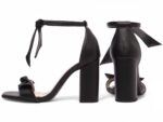 sandália feminina preto vista lateral | VitriNerm