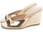 detalhe salto 7cm dourada sandália feminina | VitriNerm