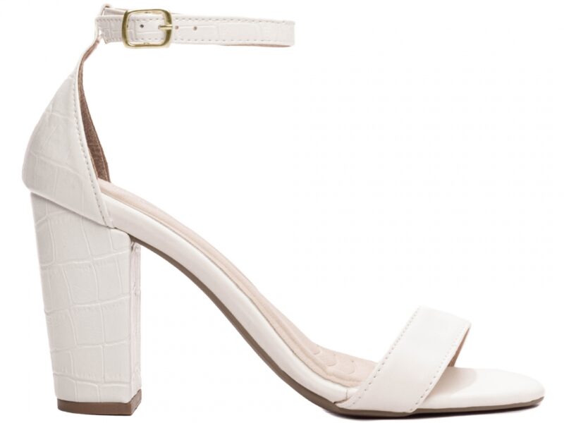 sandália feminina off white par completo | VitriNerm