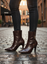 bota feminina marrom feminino elegante comprar | VitriNerm