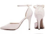 scarpin feminino off white vista lateral salto 10cm | VitriNerm