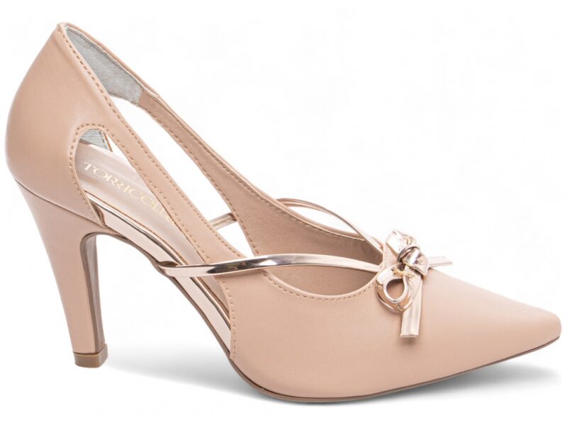 Scarpin Rosê Metalizado Salto 9cm scarpin rosê salto 9cm napa | VitriNerm