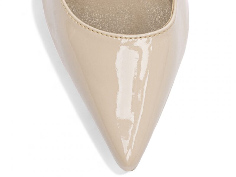 detalhe bico scarpin feminino bege feminino | VitriNerm