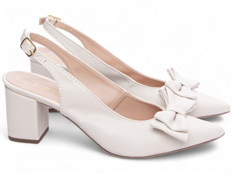 scarpin feminino off white solado antiderrapante | VitriNerm