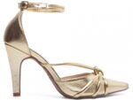 scarpin feminino dourado par completo | VitriNerm
