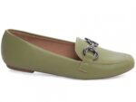 mocassim feminino verde solado antiderrapante | VitriNerm