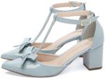 detalhe salto 6,5cm azul scarpin feminino | VitriNerm
