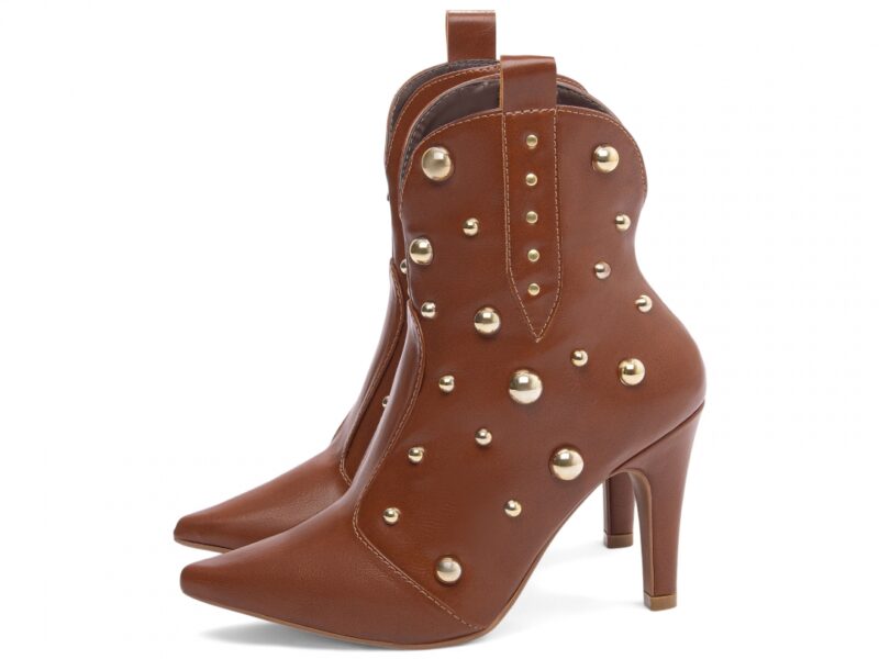 detalhe bico bota feminina caramelo feminino | VitriNerm