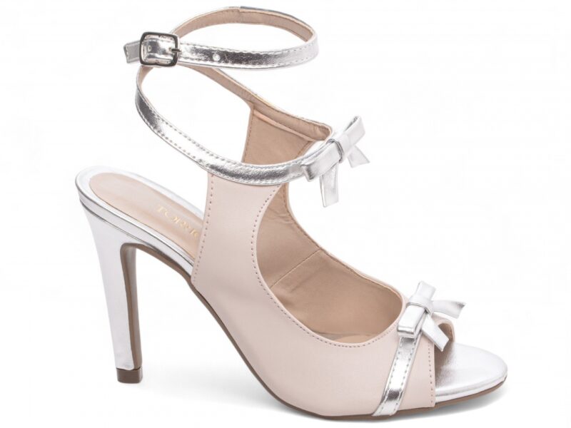 sandália prata salto 9,5cm napa | VitriNerm