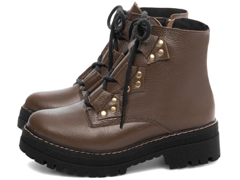 detalhe bico coturno feminino marrom feminino | VitriNerm