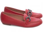 detalhe mocassim feminino vermelho feminino | VitriNerm