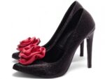 detalhe salto 12cm preto scarpin feminino | VitriNerm