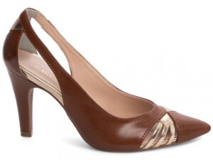 scarpin caramelo salto 9cm napa | VitriNerm