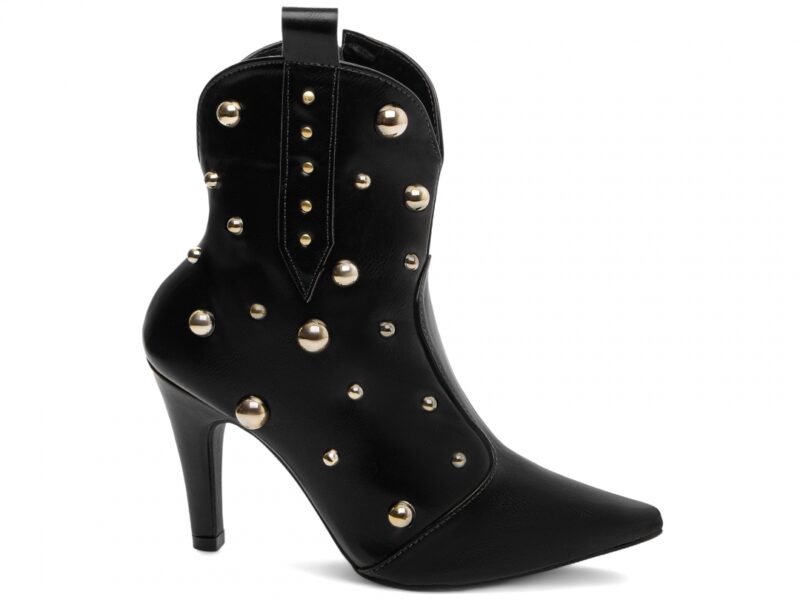 bota preta salto 9cm napa | VitriNerm