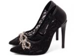 detalhe salto 12cm preto scarpin feminino | VitriNerm