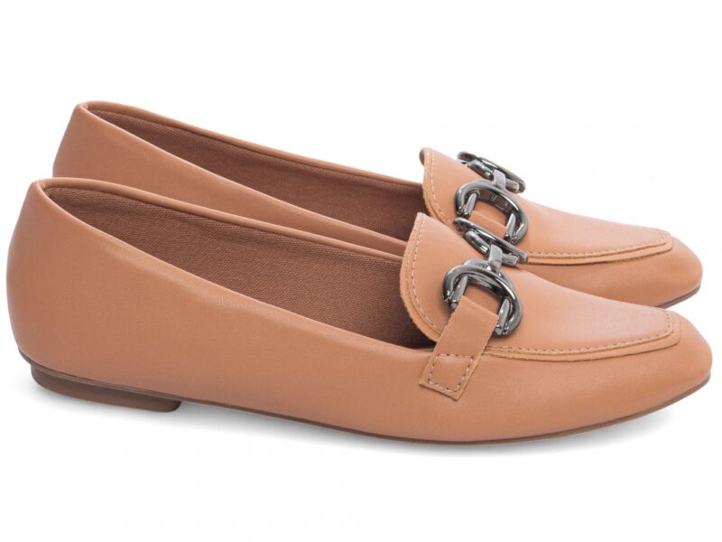 detalhe mocassim feminino caramelo feminino | VitriNerm
