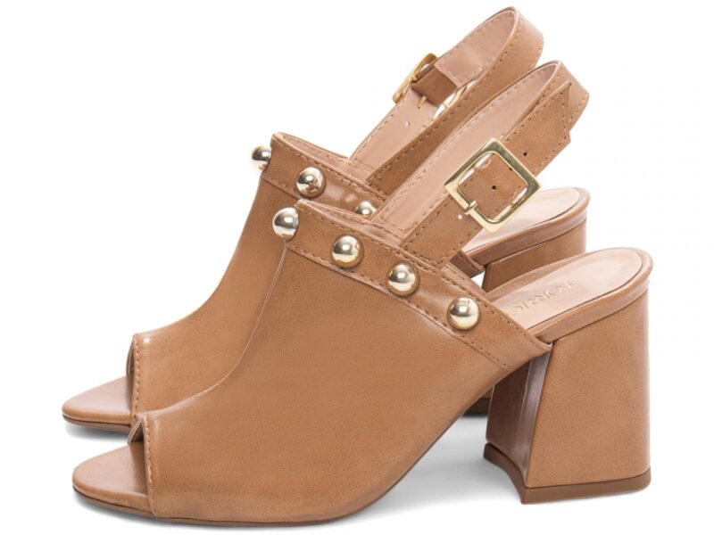detalhe ankle boot feminino caramelo feminino | VitriNerm