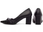 scarpin feminino preto vista lateral salto 6,5cm | VitriNerm