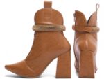 bota caramelo bico fino napa | VitriNerm