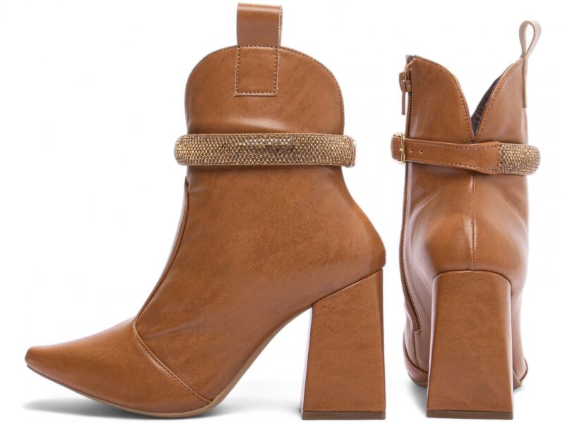 bota caramelo bico fino napa | VitriNerm