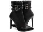 detalhe salto 12cm preta bota feminina | VitriNerm