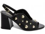 sandália preta salto 7cm napa | VitriNerm