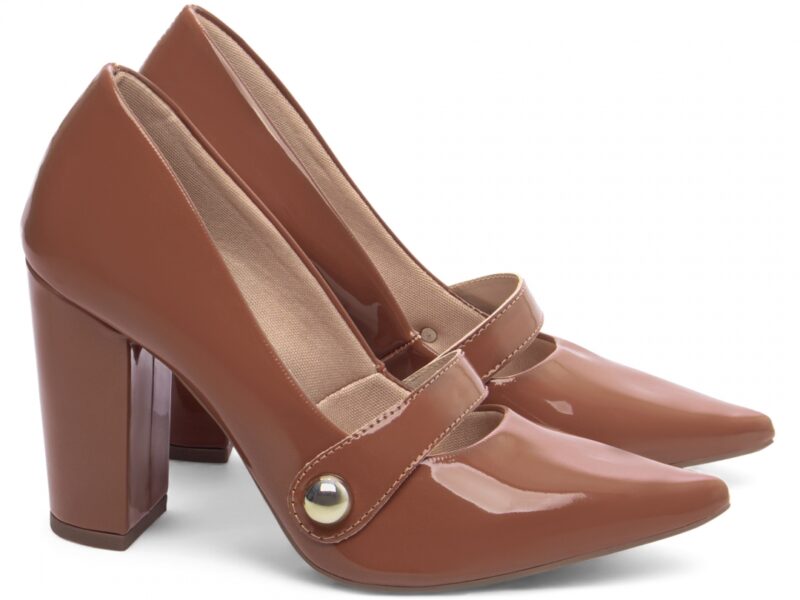 scarpin feminino caramelo solado antiderrapante | VitriNerm