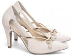 scarpin feminino off white solado antiderrapante | VitriNerm