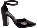 scarpin preto salto 9cm verniz | VitriNerm