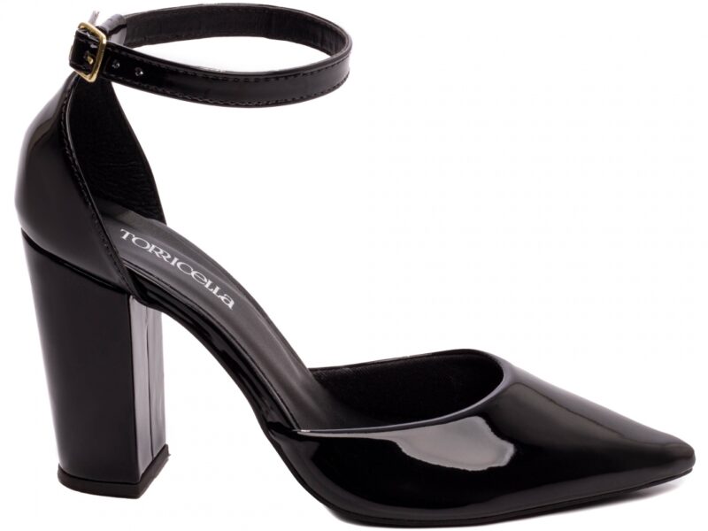 scarpin preto salto 9cm verniz | VitriNerm