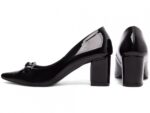 scarpin feminino preto vista lateral salto 6,5cm | VitriNerm