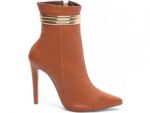 bota feminina caramelo vista lateral salto 12cm | VitriNerm