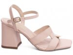 sandália dourada salto 7cm napa | VitriNerm