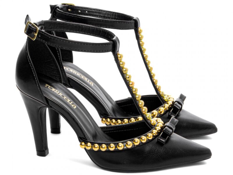 scarpin feminino preto solado antiderrapante | VitriNerm