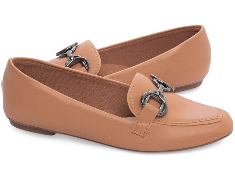 detalhe bico mocassim feminino caramelo feminino | VitriNerm