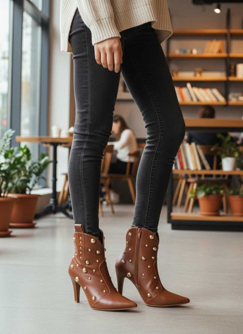 bota feminina caramelo feminino elegante comprar | VitriNerm