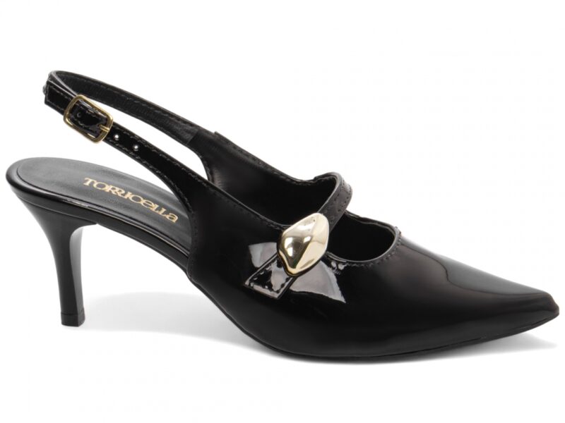 scarpin preto salto 6cm verniz | VitriNerm