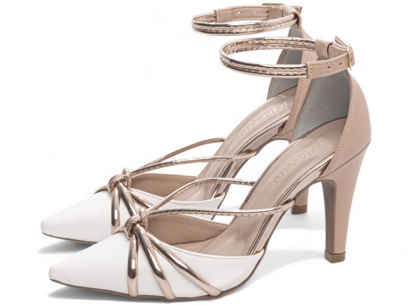 detalhe salto 9cm rosê scarpin feminino | VitriNerm