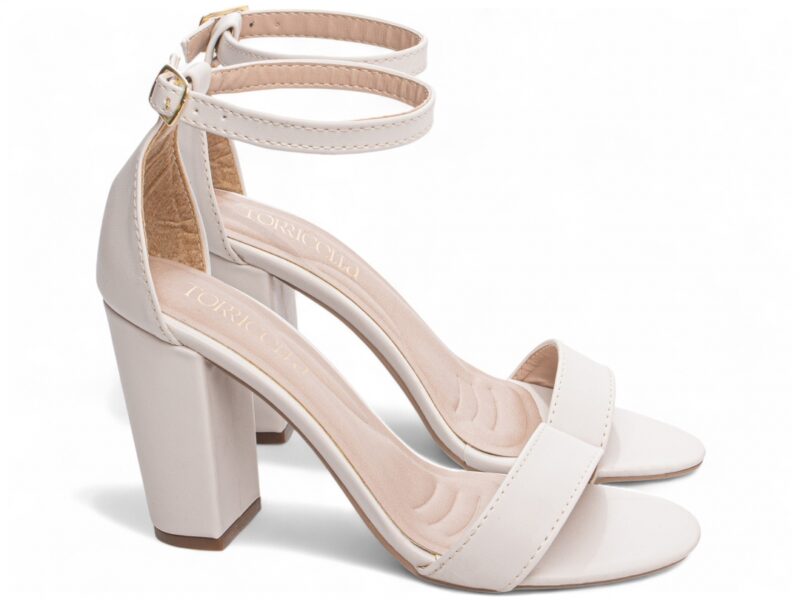 sandália feminina off white solado antiderrapante | VitriNerm