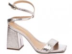 sandália prata salto 9cm napa | VitriNerm