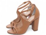detalhe salto 8,5cm caramelo sandália feminina | VitriNerm